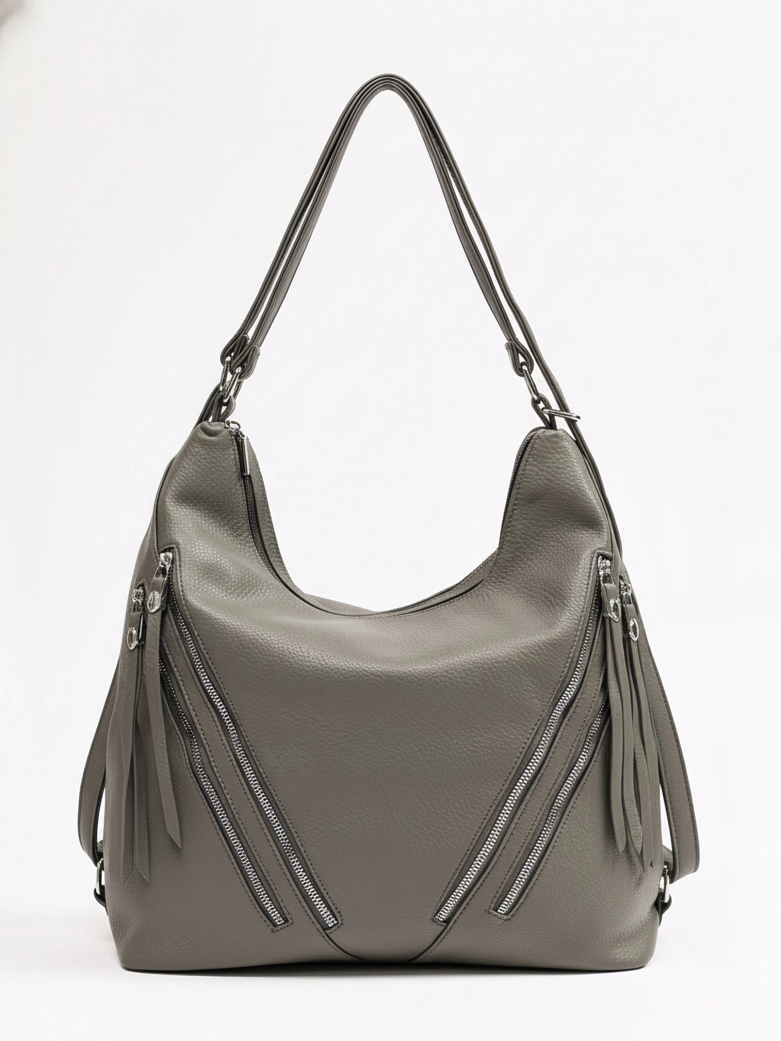 Сумка-шоппер с декоративными пуллерами в ассортименте